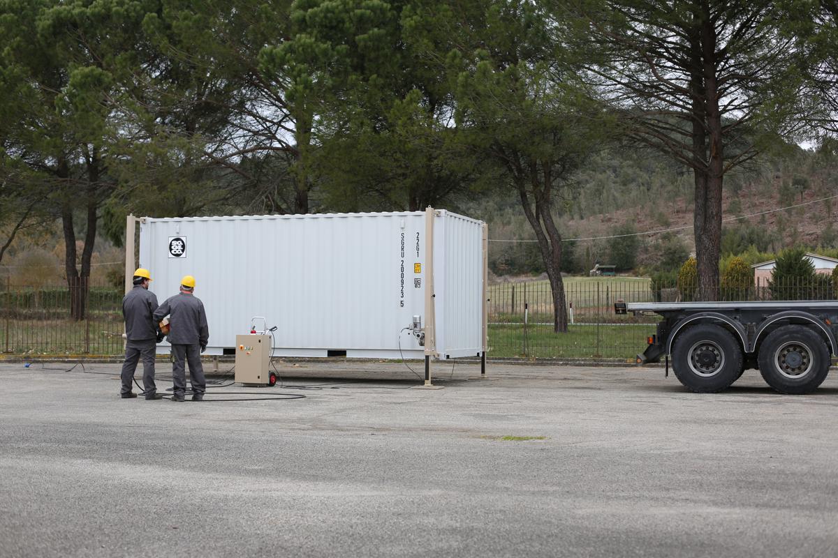 Sistema di Sollevamento container automatico
